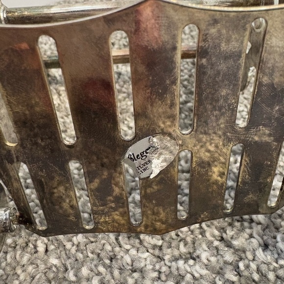 Elegance Ornate Knife Rest Silver Plated Vintage 12 Slots - Picture 7 of 11